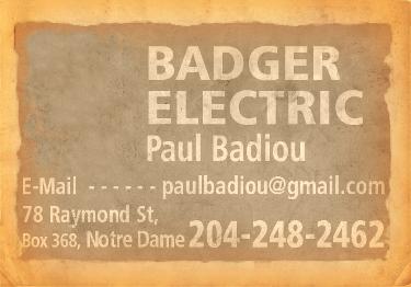 Badger Electric contact information